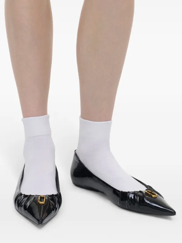 フラットシューズ MARC JACOBS 'The Ali' ballet flats Black Marc Jacobs The Ali Ballerina Shoes | Black | FARFETCH