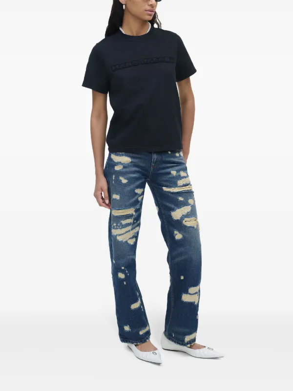 MARC JACOBS - ロゴ Tシャツ Marc Jacobs The Logo Baby Tee Tシャツ | ブラック | FARFETCH JP