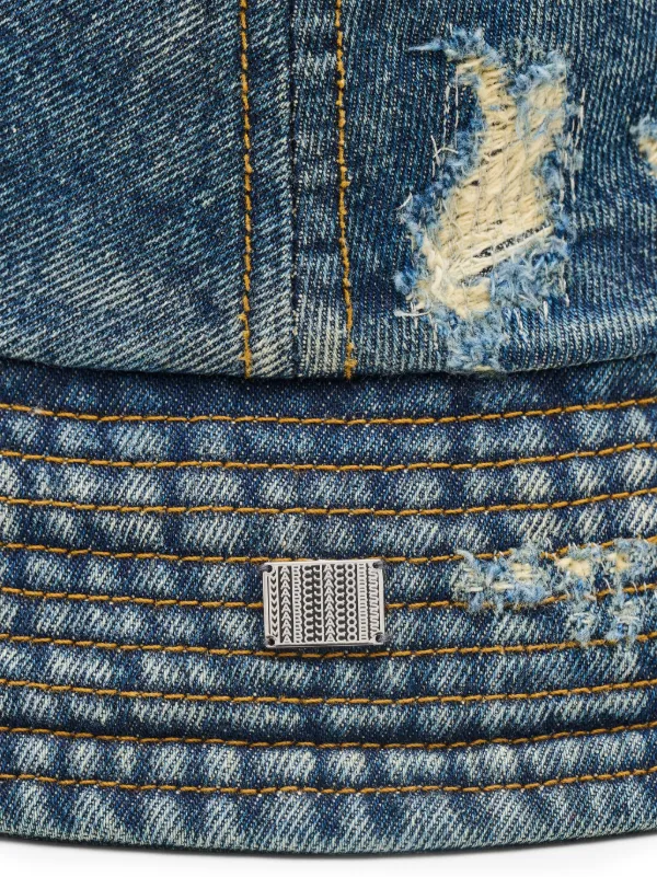 Marc Jacobs The Rip & Repair Bucket Hat | Blue | FARFETCH ID display picture 1