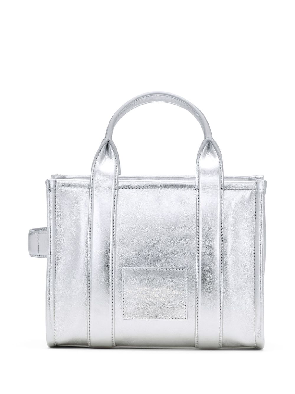 Marc Jacobs The Small Metallic Tote Bag Silber FARFETCH DE