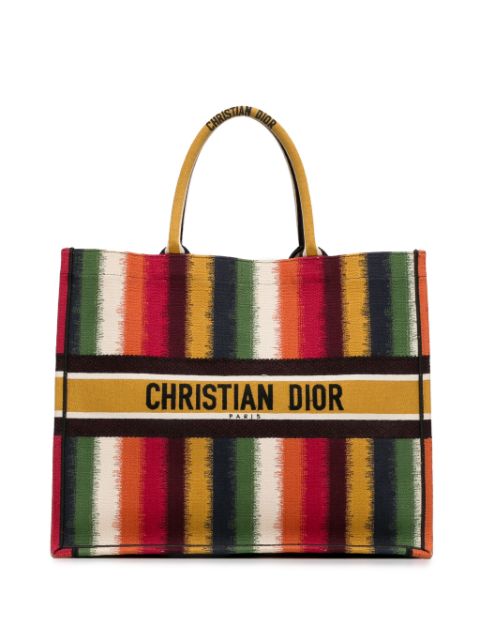 Christian Dior 2020 Large Striped Book tote bag Women