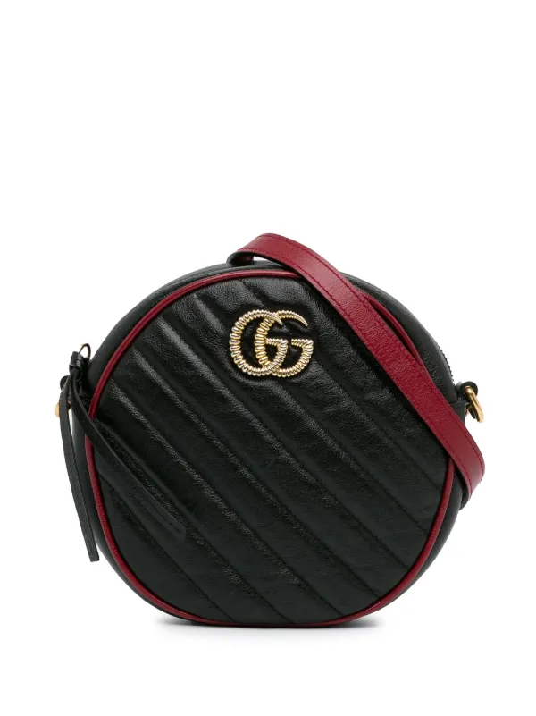 Gucci Pre-Owned 2016-2023 トーション GGマーモント ラウンド ショルダーバッグ ミニ - Farfetch