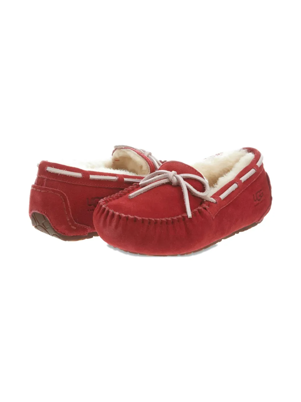 UGG Kids Dakota suede slippers Brown