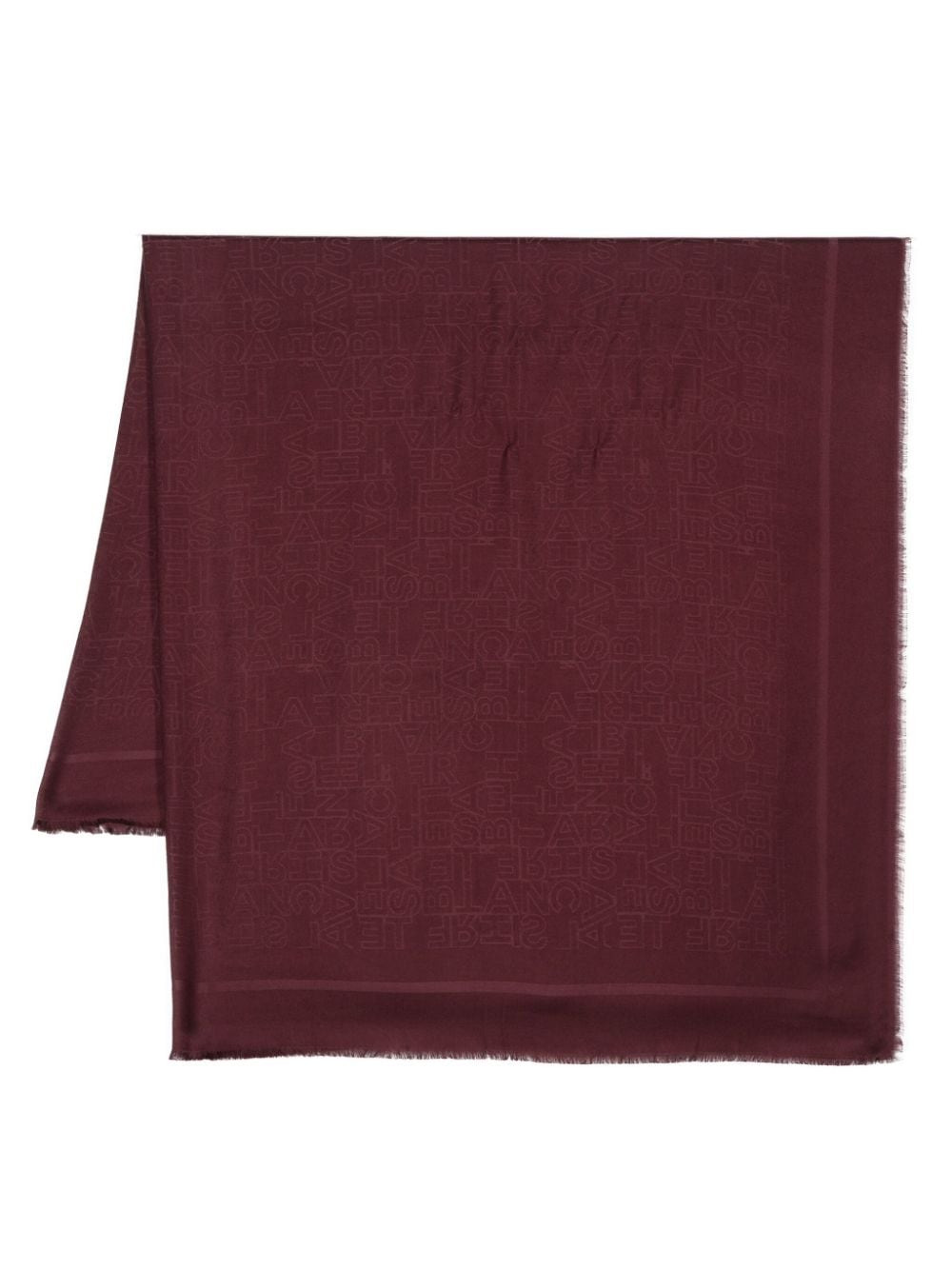 Elisabetta Franchi logo-jacquard square scarf - Rosso