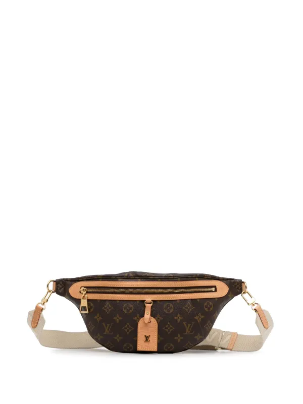 Louis Vuitton Pre Owned 2021 2023 Monogram High Rise Bum belt bag women Canvas One Size Brown