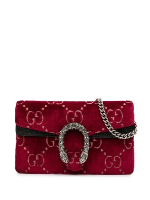 Gucci Pre-Owned 2016-2023 Super Mini GG Velvet Dionysus crossbody bag