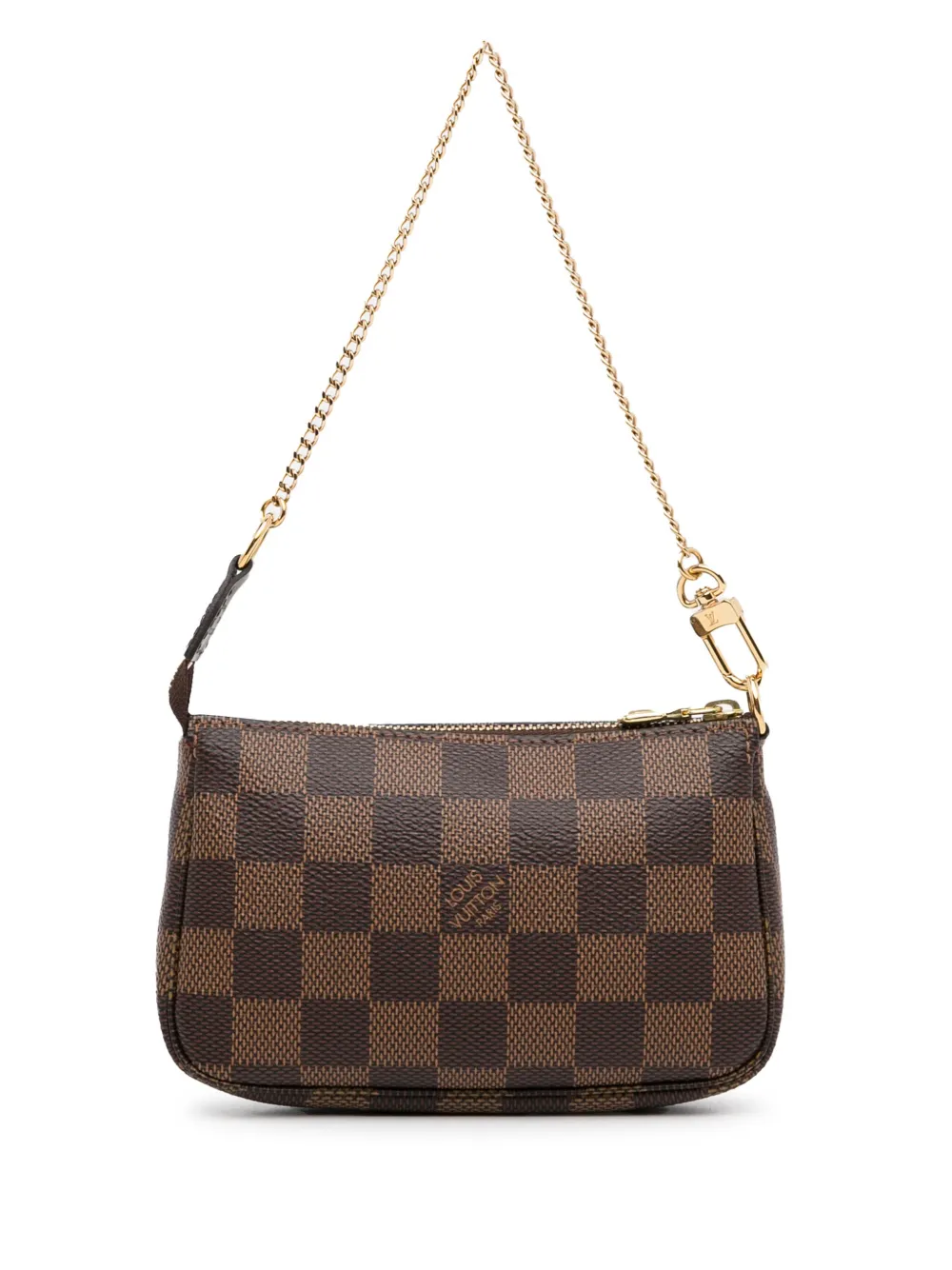 Louis Vuitton Pre-Owned 2021 Damier Ebene Mini Pochette Accessoires ...