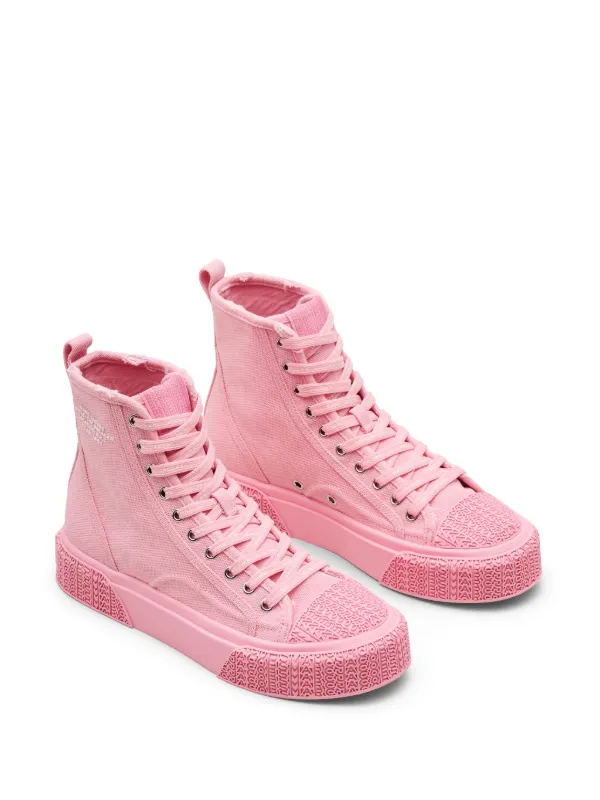 【関税込み】Marc Jacobs ピンク 'The High Top' スニーカー Marc Jacobs The High Top Sneakers | Pink | FARFETCH
