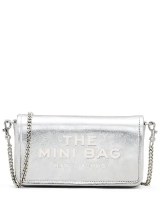 Marc Jacobs The Metallic Leather Chain ミニバッグ | シルバートーン