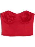 Marc Jacobs The Duchess Satin Rose corset - Red