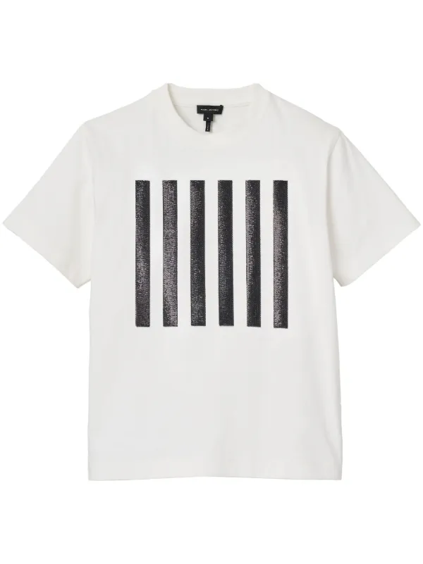 MARC JACOBS The Stripe Box コットン Tシャツ Marc Jacobs The Stripe Box Tシャツ | ホワイト | FARFETCH JP