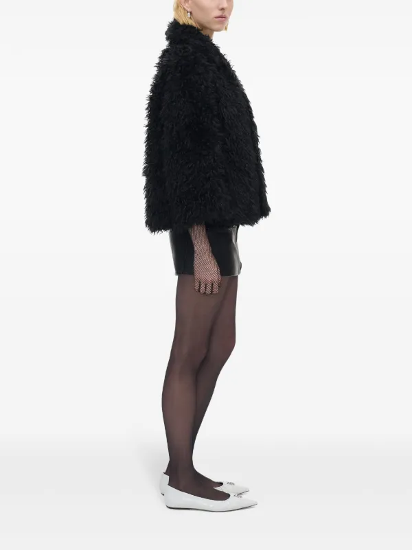 Marc Jacobs The Shaggy Faux Fur Lady Jacket Black FARFETCH AZ