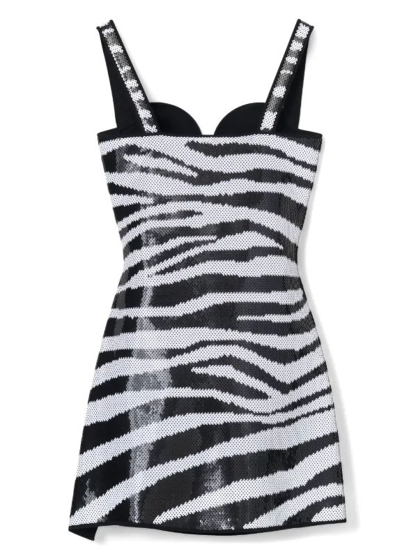 2000s zebra print dress Y2k zebra prom dress – Holy Thrift main image 0