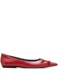 Marc Jacobs The Kat ballerina shoes - Red
