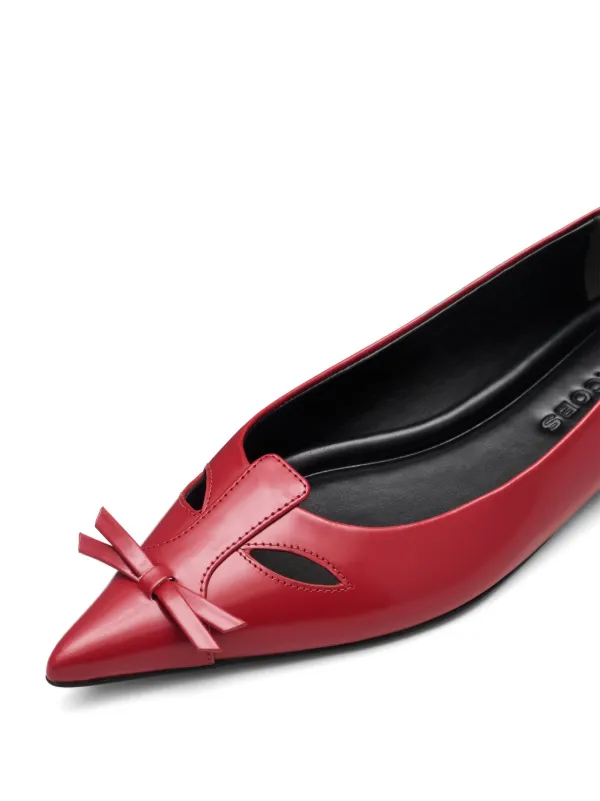 Marc Jacobs The Kat Ballerina Shoes | Red | FARFETCH
