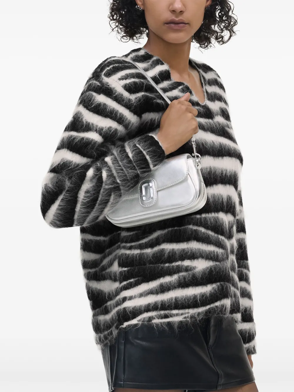 Marc Jacobs The Metallic Clover shoulder bag - Zilver