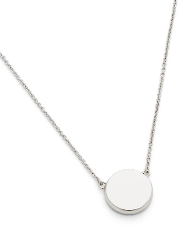 Marc Jacobs logo-plaque Pendant Necklace | Silver | FARFETCH
