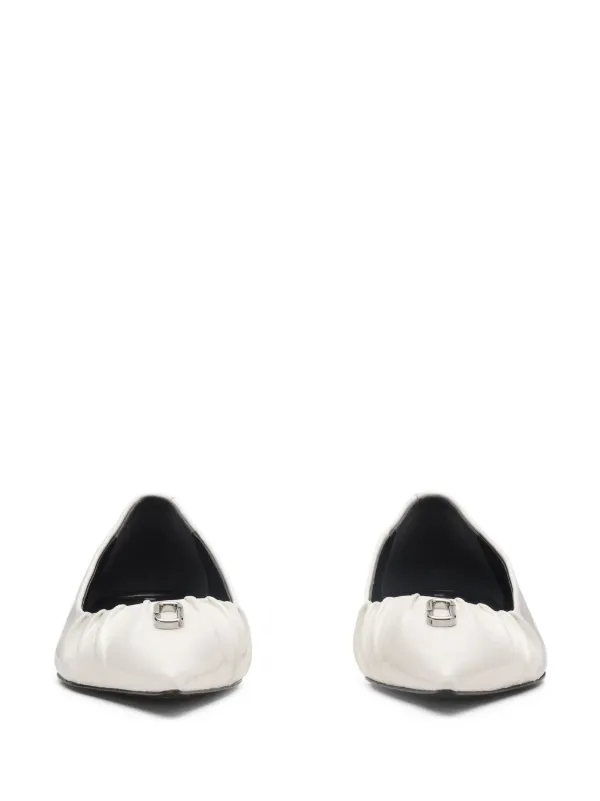 Marc Jacobs The Ali Ballerina Shoes | White | FARFETCH