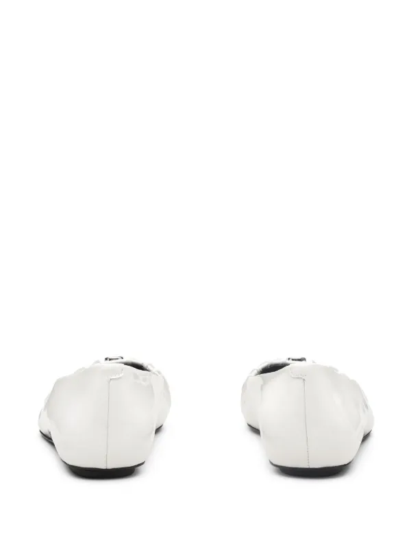 Marc Jacobs The Ali Ballerina Shoes | White | FARFETCH Marc Jacobs The Ali Ballerina Shoes | White | FARFETCH