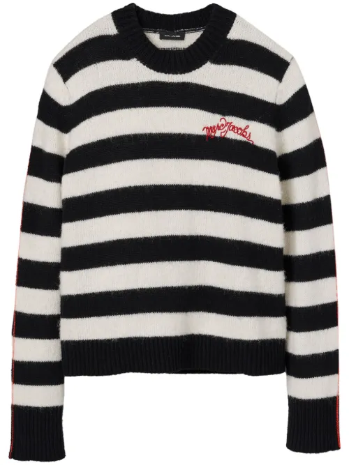 Pull rayé à logo brodé - Marc Jacobs - Modalova