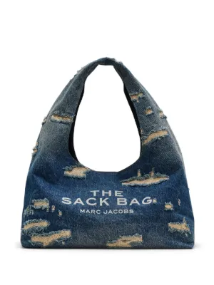 Marc Jacobs ビジュートリム デニムショルダーバッグ | ブルー 