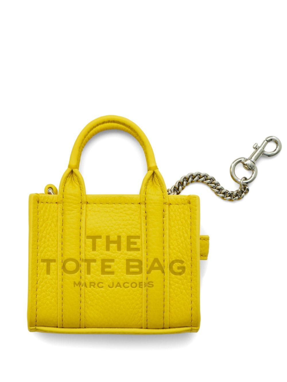 Marc Jacobs The Nano Tote Charm In Yellow