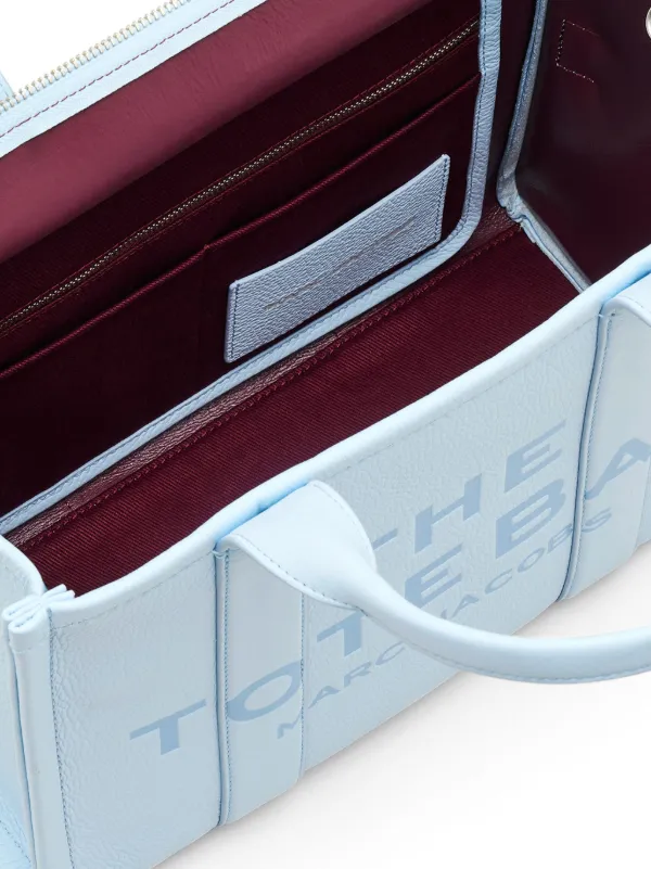 Marc Jacobs The Leather Medium Tote Bag | Blue | FARFETCH