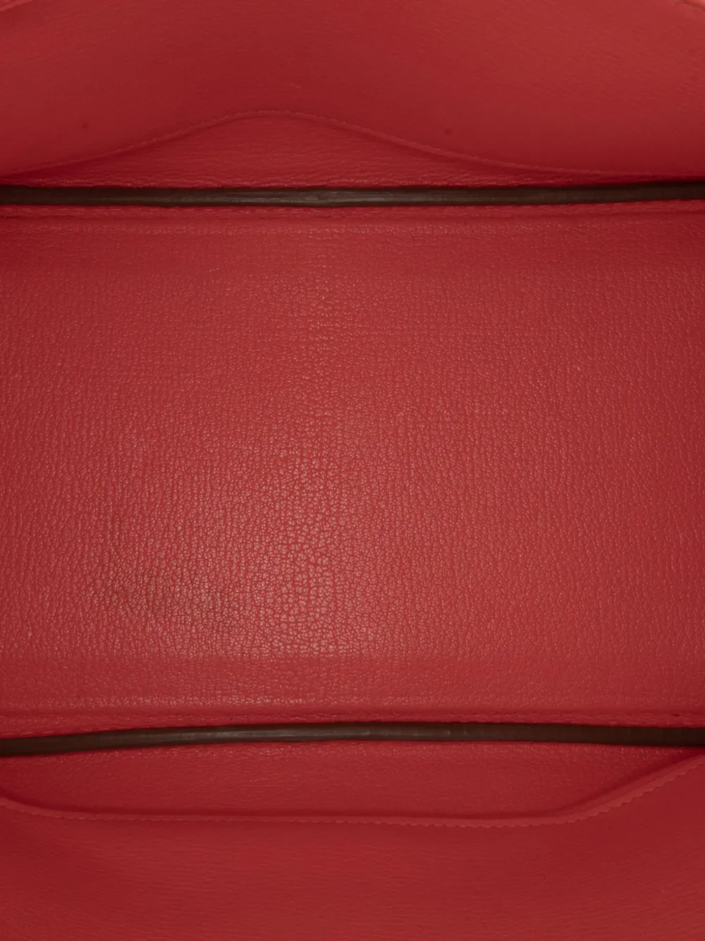 Pre-owned Hermes 2012 Epsom Birkin Retourne 30 Handbag In Red