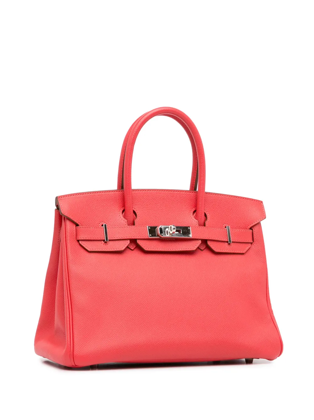 Pre-owned Hermes 2012 Epsom Birkin Retourne 30 Handbag In Red