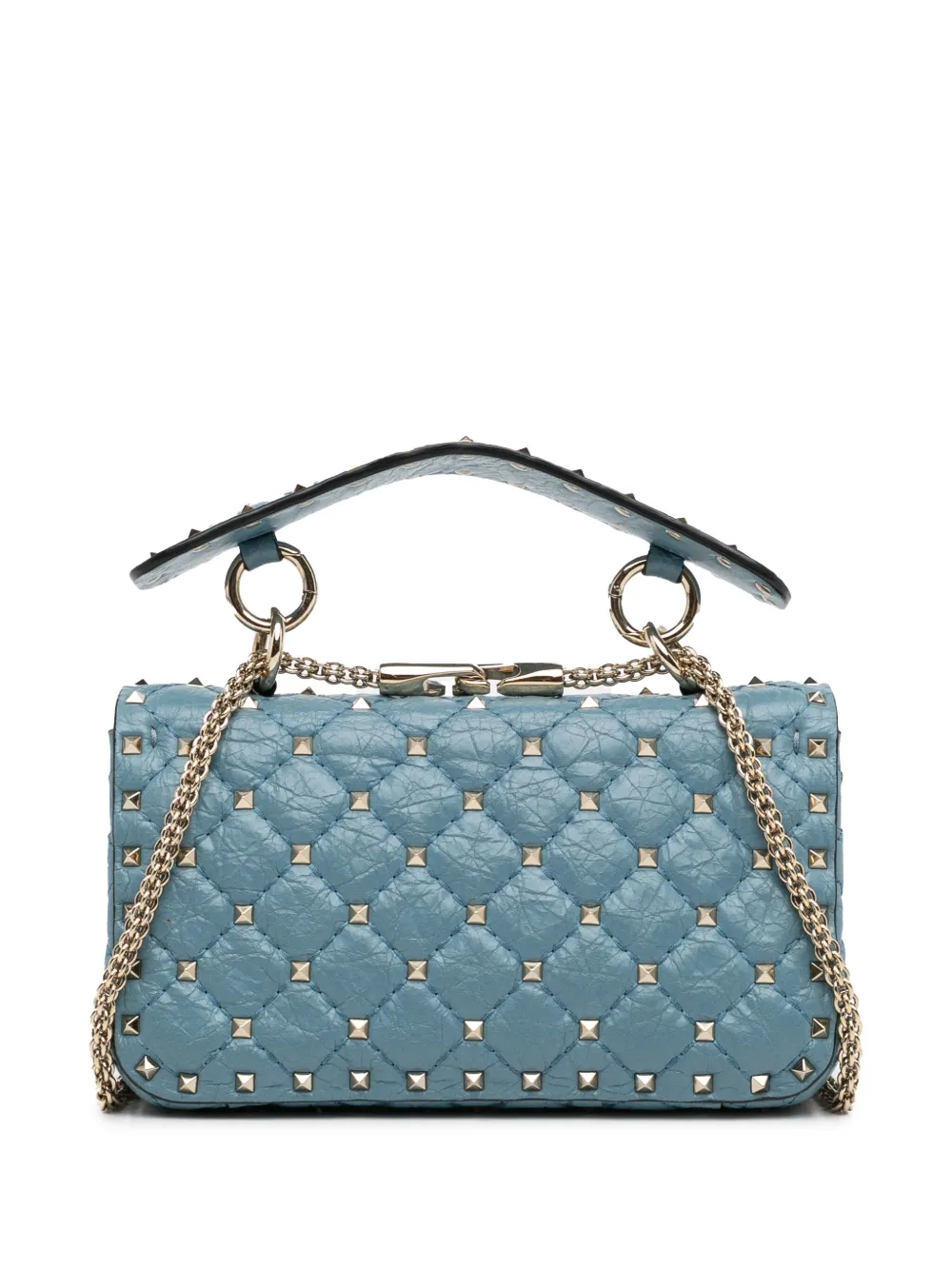 Valentino Garavani Pre-Owned 2000-2017 Kleine Rockstud Spike leren boekentas - Blauw