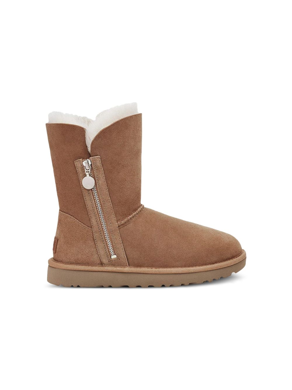 UGG Kids Classic Short Bailey laarzen met korte rits Bruin