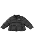 Balenciaga logo-printed puffer jacket - Black