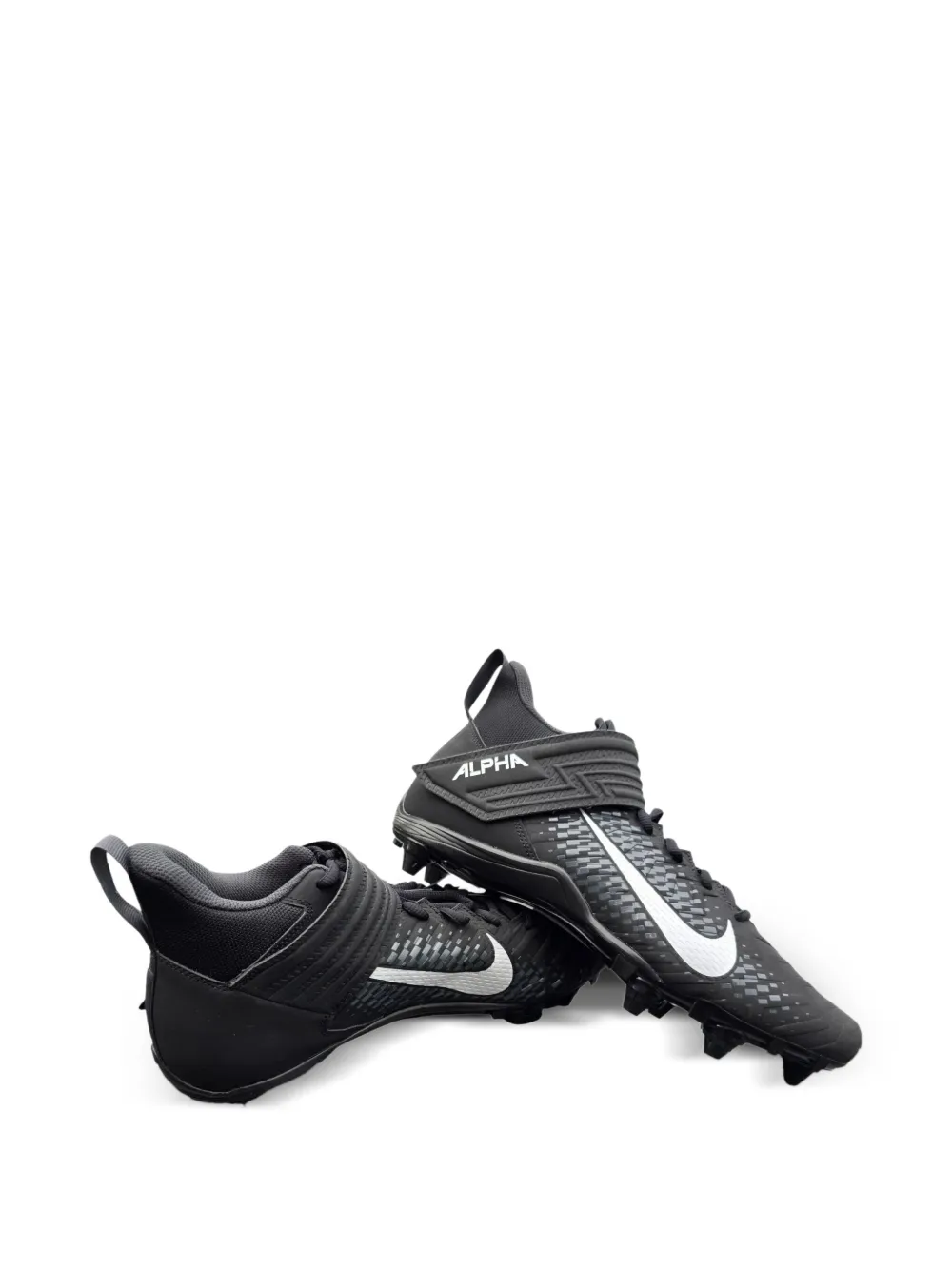 Nike Alpha Menace Varsity 2 "Black" cleats | Performance Trainers | Image 2