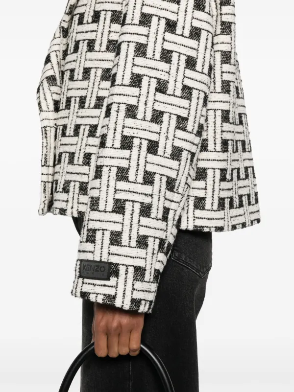 Kenzo チェック ダブルジャケット | ブラック | FARFETCH JP