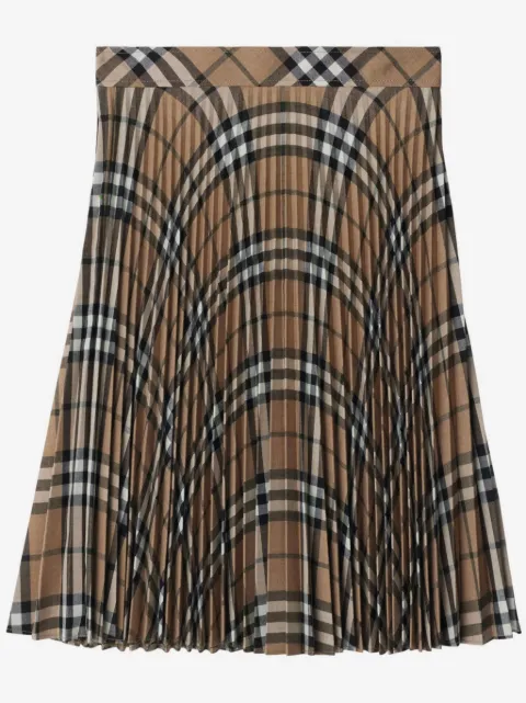 Burberry falda a cuadros