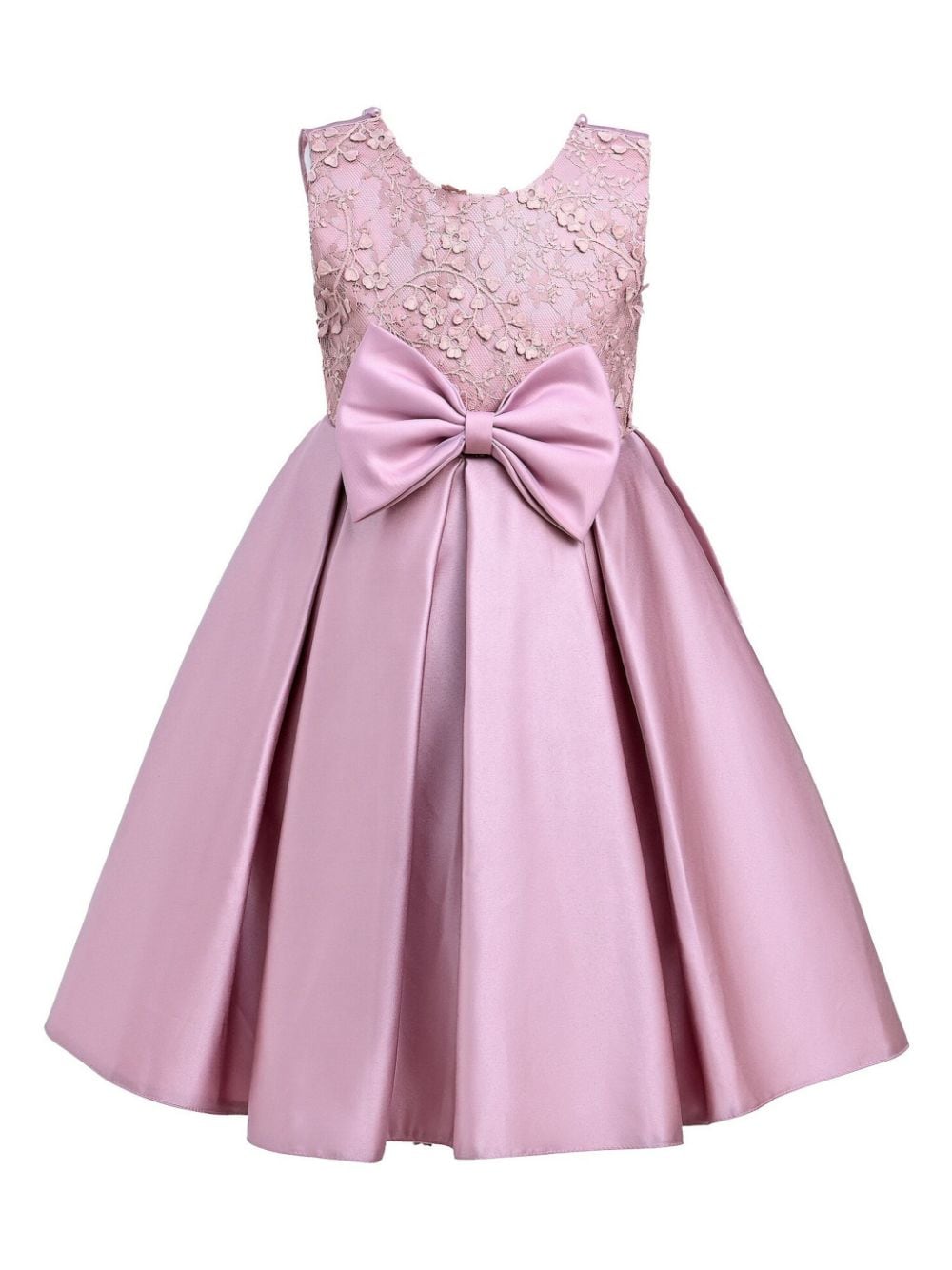 Tulleen Kids' Hampton Double Bow Dress In Pink