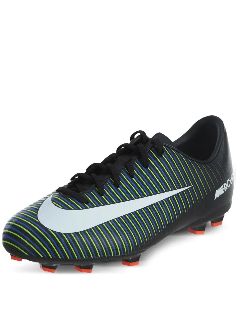 Nike Kids Gestreepte voetbalschoenen Zwart