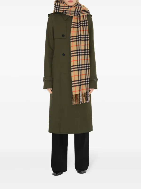 Burberry Hooded Cashmere Scarf | Neutrals | FARFETCH