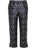 Kenzo Marguerite jacquard cropped trousers - Blue