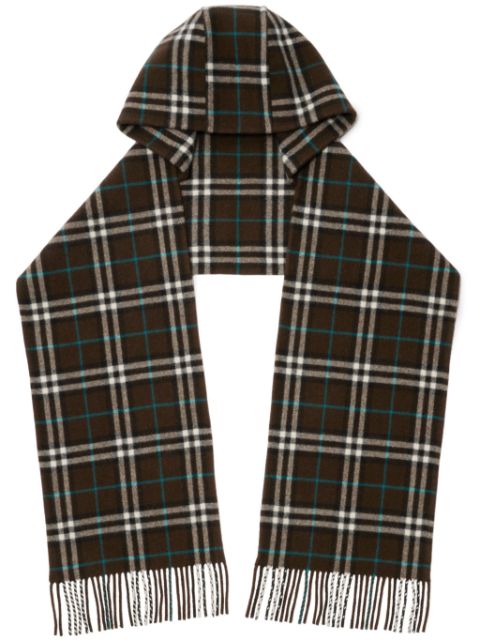 Burberry hooded cashmere scarf Men