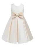 Tulleen Hampton Double Bow dress - Neutrals