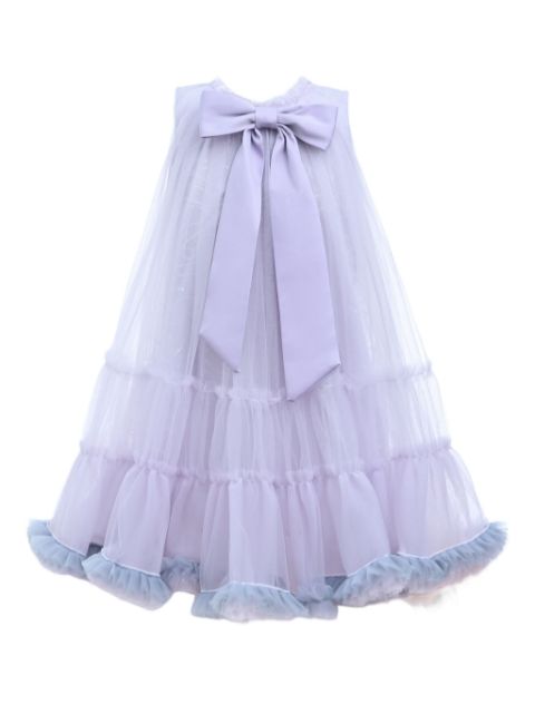 Mimi Tutu tulle-overlay frilled dress