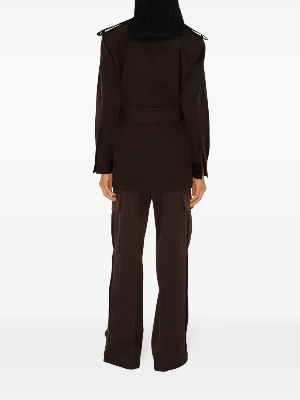 【送料&関税込】Burberry Wool Blend Wide-leg Pant Burberry Men's' Wide-Leg Wool Pants in Black | LN-CC®