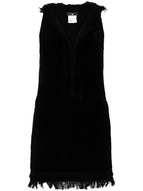 CHANEL 2000s fringed cotton minidress Women