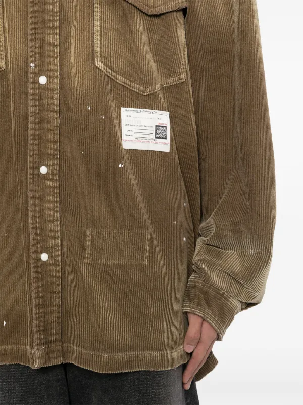 Maison MIHARA YASUHIRO Vintage-like Corduroy Shirt | Brown | FARFETCH
