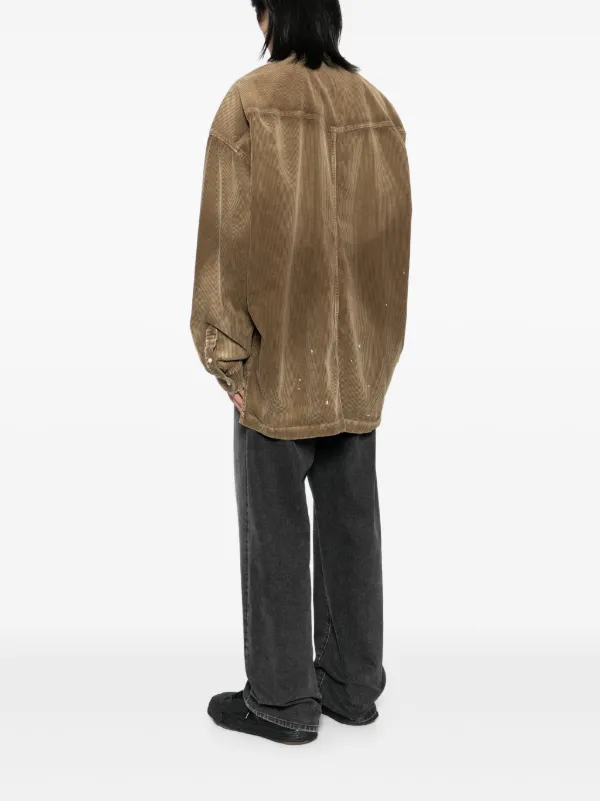 Maison MIHARA YASUHIRO Vintage-like Corduroy Shirt | Brown | FARFETCH