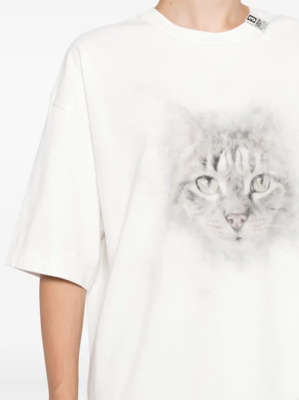 Maison MIHARA YASUHIRO cat-print T-shirt | White | FARFETCH ID