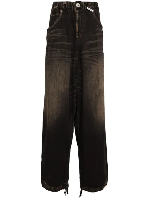 Maison MIHARA YASUHIRO logo-patch straight-leg jeans