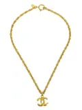 CHANEL Pre-Owned 1990-2000s CC pendant necklace - Gold