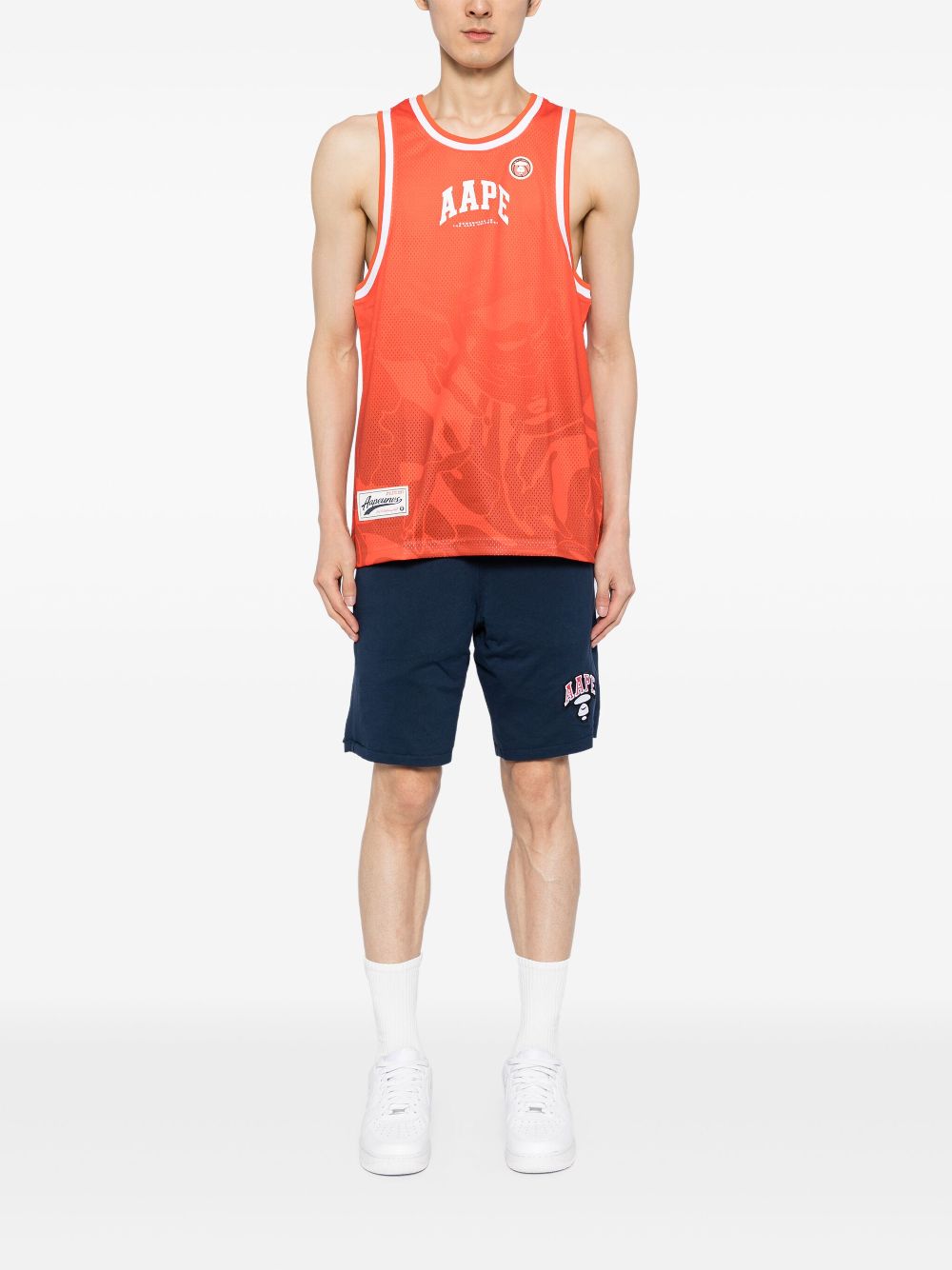 AAPE BY *A BATHING APE logo-print cotton shorts Men